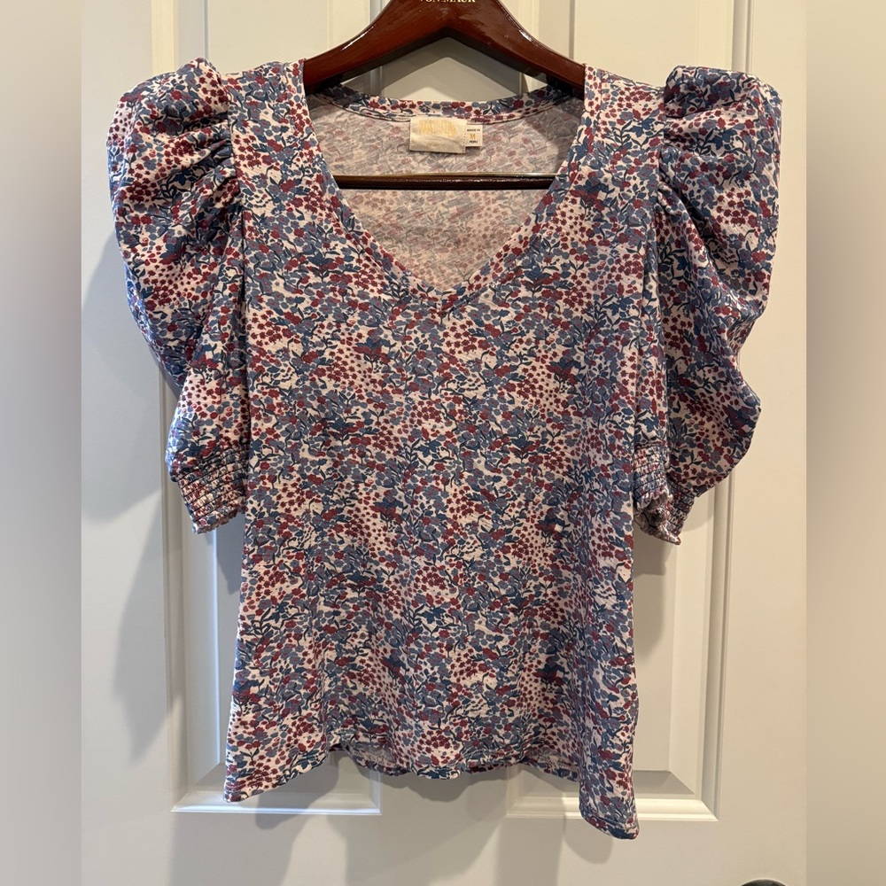 Nation LTD Floral Celine Print Top